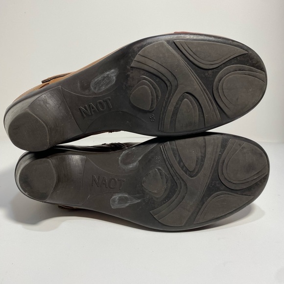 Noat Lucky Dual Tone Brown Ankle Boots Size 8.5/39 made in Israel - Picture 5 of 6